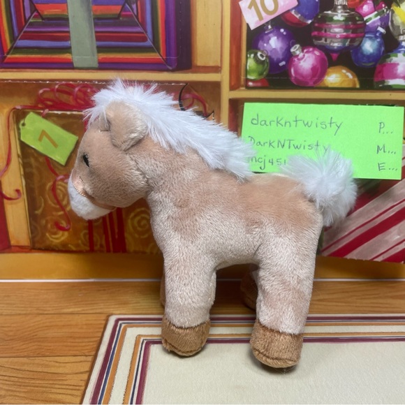 1 BRAND NEW GUND MINI PONY PONEY PLUSH ORNAMENT TOY APPROX 4” PRICE FIRM - Picture 5 of 16